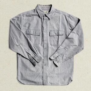 L.L. Bean Gray Work Shirt Jacket Overshirt – Medium